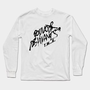 norman reedus as daryl dixon, the walking dead pouvoir des vivants Long Sleeve T-Shirt